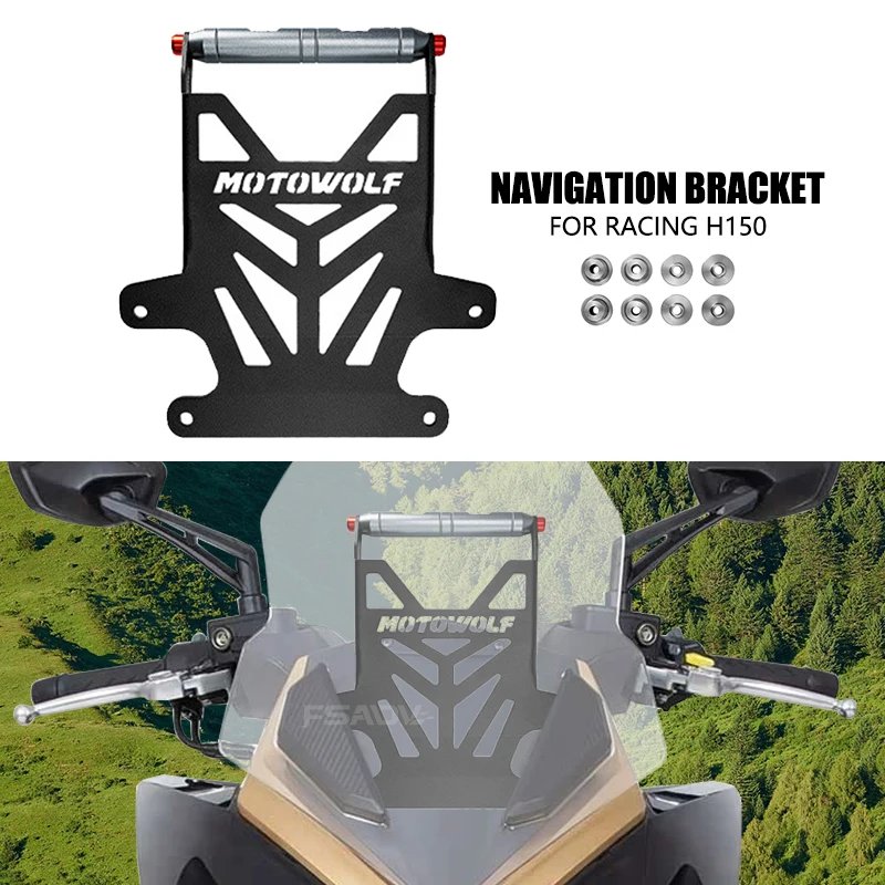 New Motorcycle Accessories Smart Phone Stand Holder Mount GPS Navigation Bracket Fit For KYMCO Racing H150 150 RacingH150 RKH150