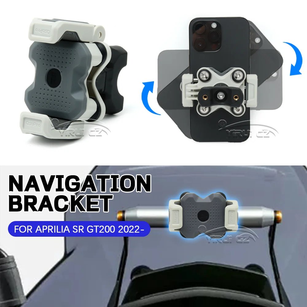 Motorcycle For APRILIA sr gt200 windshield Stand Holder Phone Mobile Phone GPS Navigation Bracket  SR GT200 GT 200 2022 2023-202