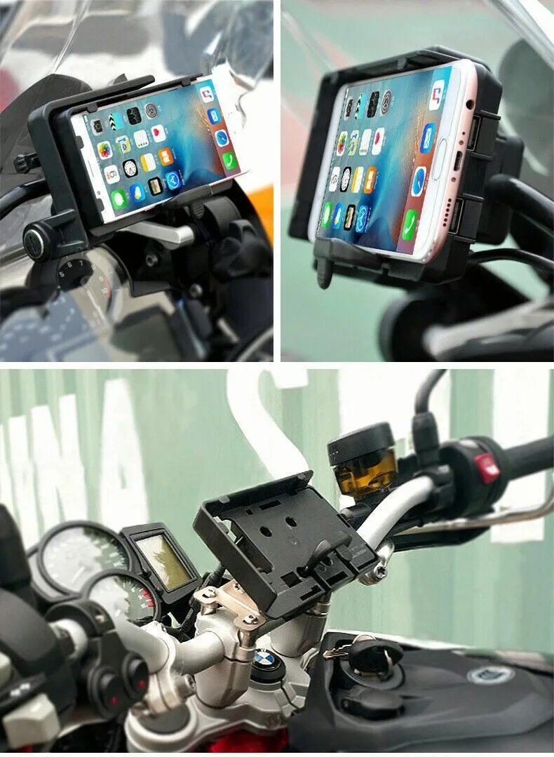 For Honda CRF1000L/1100L Africa Twin Phone Bar Mount USB Charger Bracket Holder Motorcycle Accessories For Honda CRF1000L/1100L Africa Twin Phone Bar Mount USB Charger Bracket Holder Motorcycle Accessories