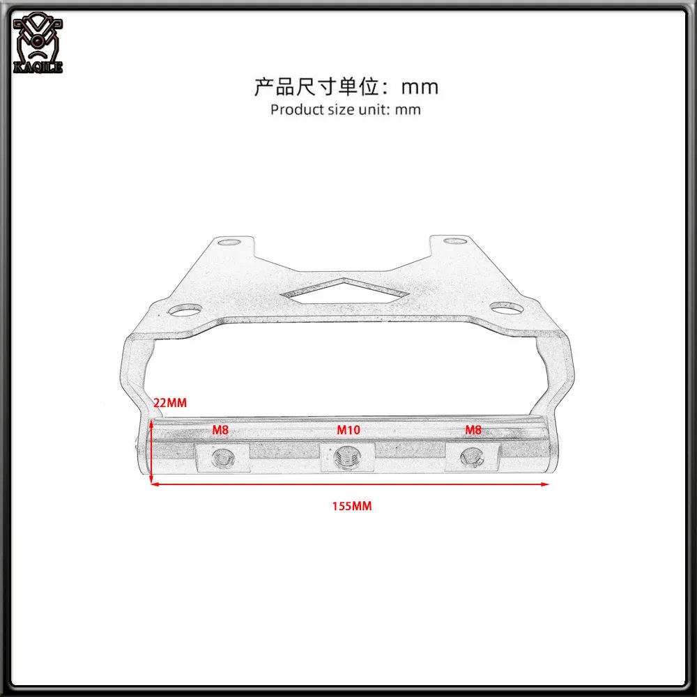 Fit ZONTES 703F F703 703 F Motorcycle Navigation Bracket Mobile Phone Bracket Crossbar Travel Bracket Modified Accessories