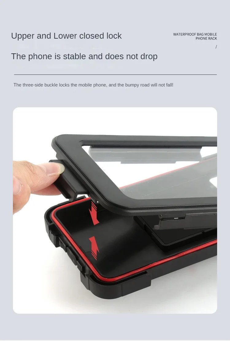 Waterproof Motorcycle Bike Mobile Phone Holder Support Universal Bicycle GPS 360° Swivel Adjustable Motorcycle Cellphone Holder