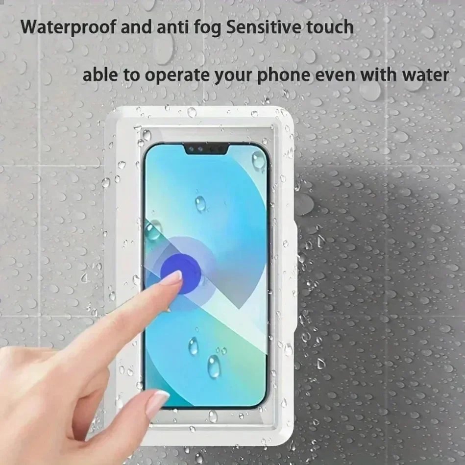 Fixed Universal Waterproof and Anti-fog Mobile Phone Case for Bathroom Shower Phone Holder Waterproof Can Touched Shower Phone Fixed Universal Waterproof and Anti-fog Mobile Phone Case for Bathroom Shower Phone Holder Waterproof Can Touched Shower Phone