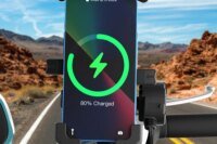 15W Wireless Charging Electric Vehicle Riding Navigation Holder Fast Charger Motorcycle Phone Mount for Bike Motorcycle Scooter