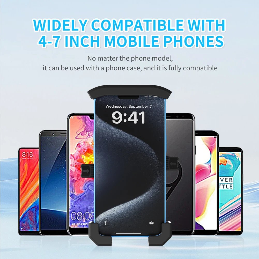 15W Wireless Charging Electric Vehicle Riding Navigation Holder Fast Charger Motorcycle Phone Mount for Bike Motorcycle Scooter