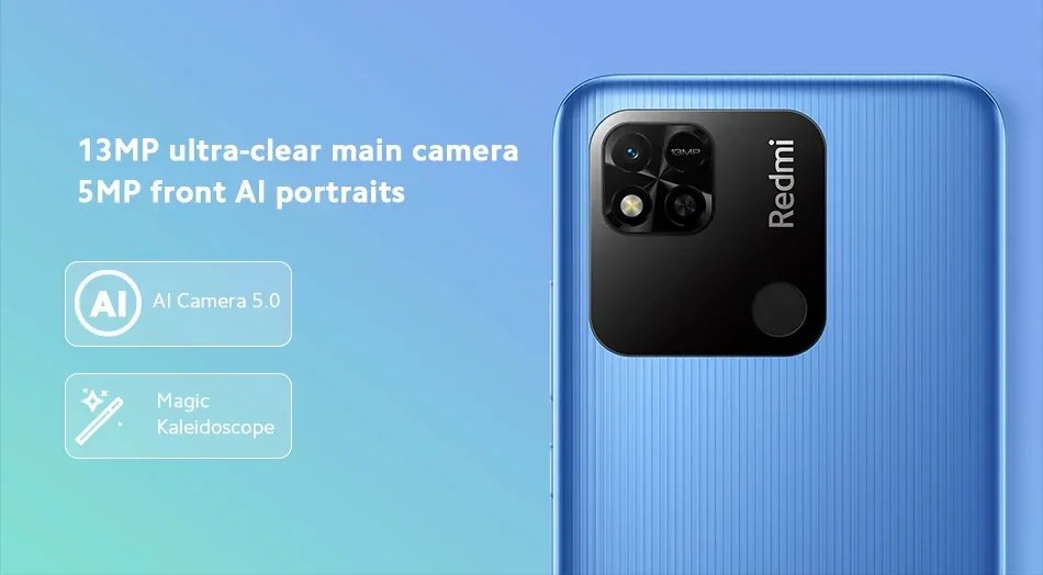 Xiaomi Redmi 10A 4G Smartphone 4GB 64GB Helio G25 Octa Core 6.53' HD Display 13MP Fingerprint 5000mAh Cellphone Global Rom