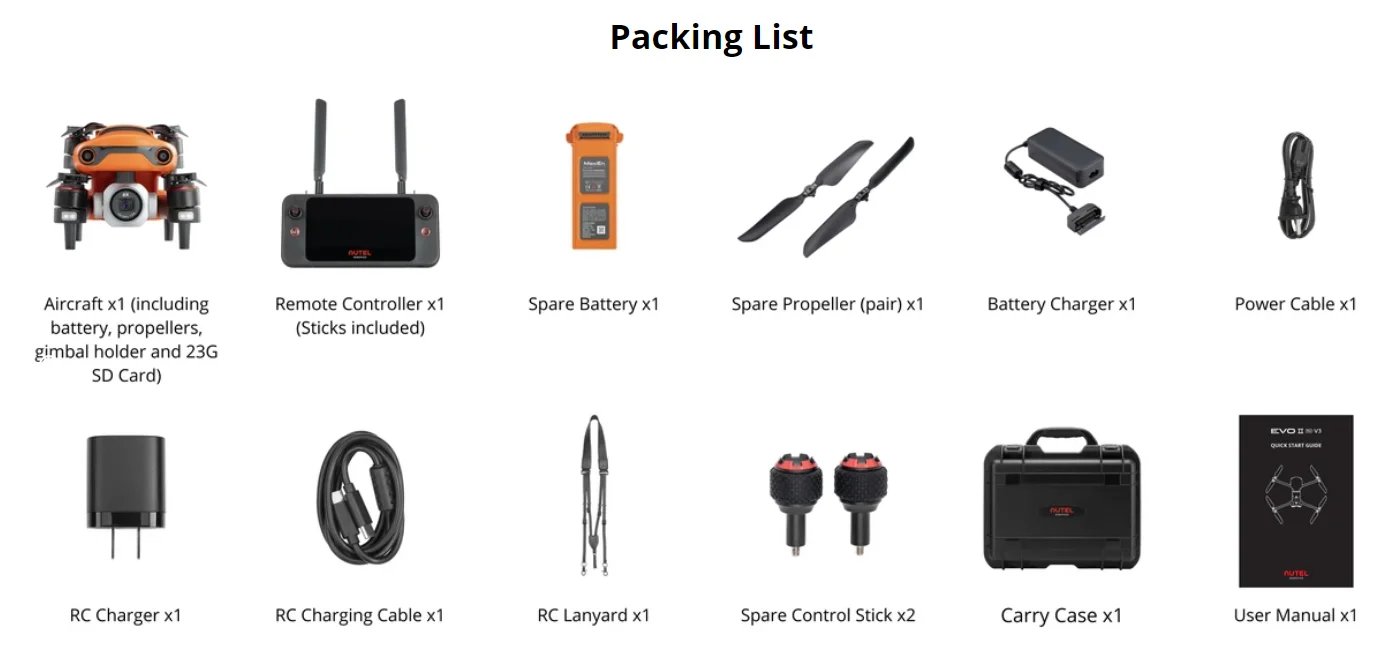 Autel Robotics EVO II Pro V3 Drone Son-y 1