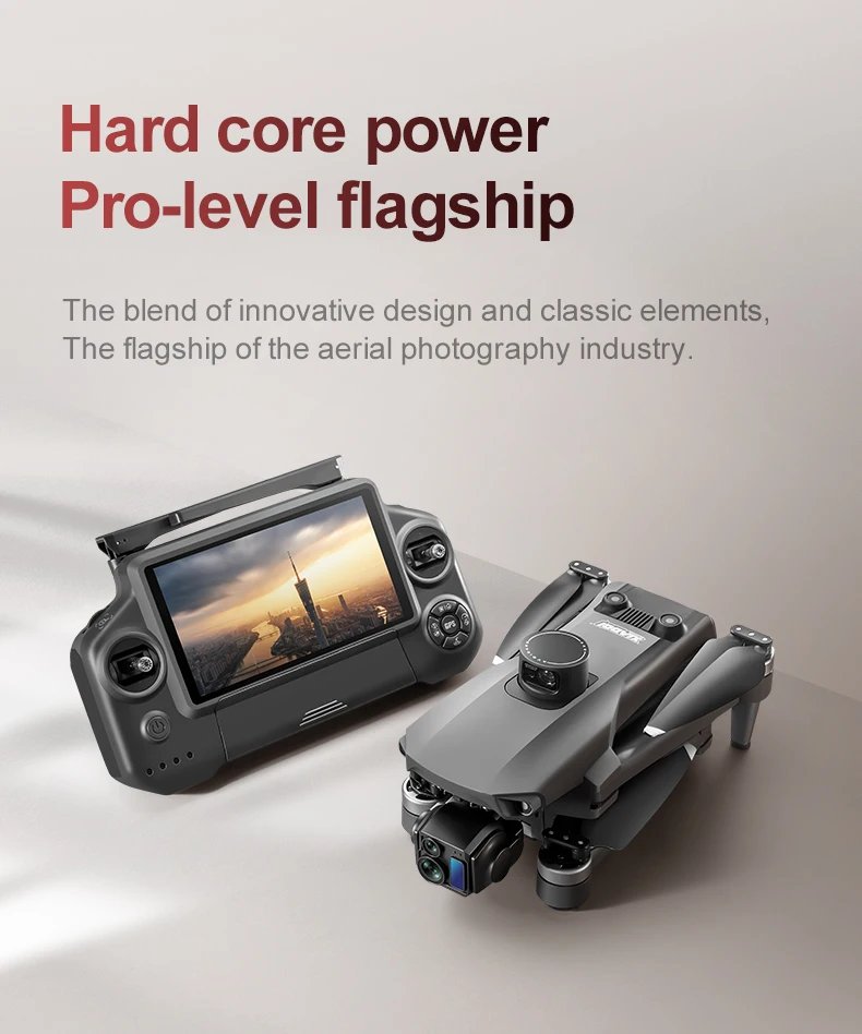 High end drone A25PR system touch screen three-axis gimbal 8k three-axis mechanical stabilization gimbal electronic anti shake