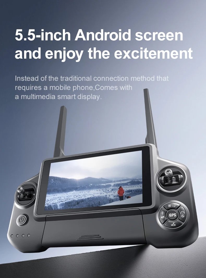 High end drone A25PR system touch screen three-axis gimbal 8k three-axis mechanical stabilization gimbal electronic anti shake