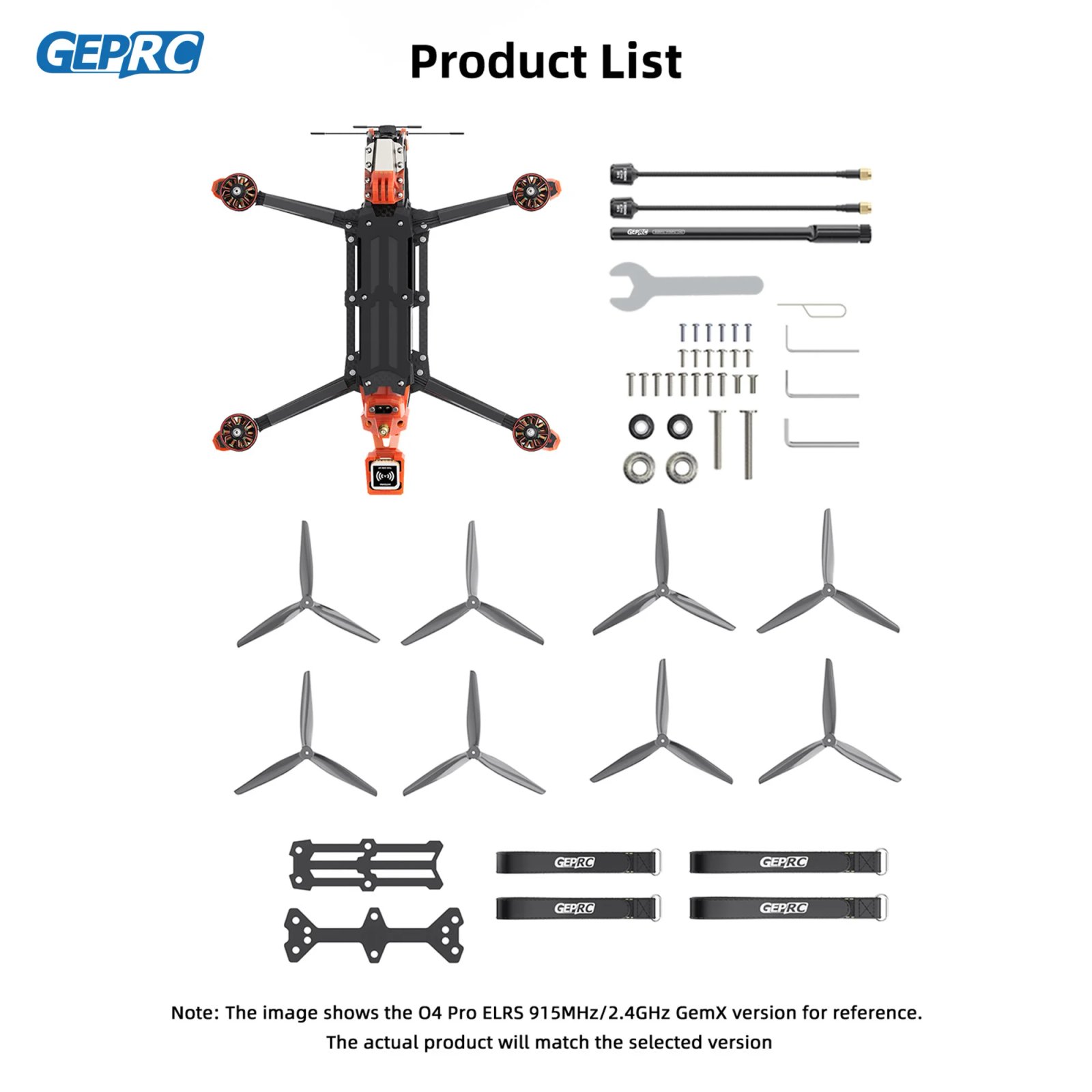 GEPRC MOZ7 V2 O4 Pro Air Unit FPV GPS 7Inch RC LongRange Freestyle Drone 2809-1450KV ELRS915M/2.4G Gemx Dual-Band Receiver - Image 6
