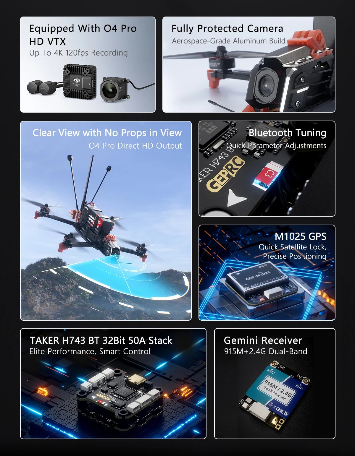 GEPRC MOZ7 V2 O4 Pro Air Unit FPV GPS 7Inch RC LongRange Freestyle Drone 2809-1450KV ELRS915M/2.4G Gemx Dual-Band Receiver GEPRC MOZ7 V2 O4 Pro Air Unit FPV GPS 7Inch RC LongRange Freestyle Drone 2809-1450KV ELRS915M/2.4G Gemx Dual-Band Receiver