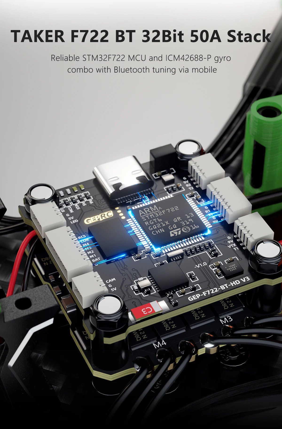 GEPRC MARK5 O4 Pro FPV Drone VTX O4 Air Unit GPS TAKER F722 Stack 2107.5 1960KV RC FPV Built Bluetooth Quadcopter Freestyle