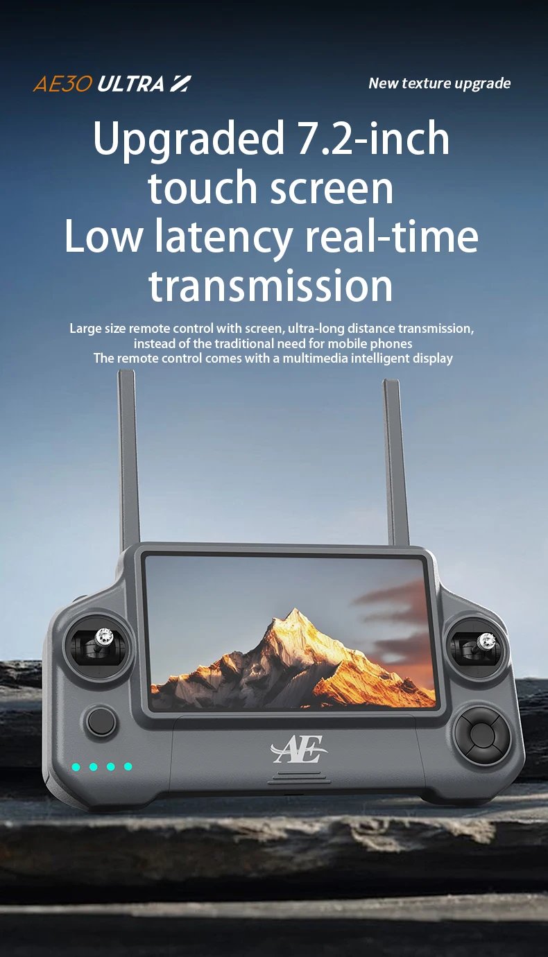 AE30 Professional Fishing Airdrop Drone 8K HD Camera 3-Axis Gimbal 10KM Brushless GPS FPV Dron Obstacle Avoidance RC Quadcopter