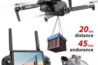 AE60 Profesional Drone with 8K HD Camera 3-axis Gimbal Aerial Photography 20KM Obstacle Avoidance  Airdrop LED Screen FPV Drones