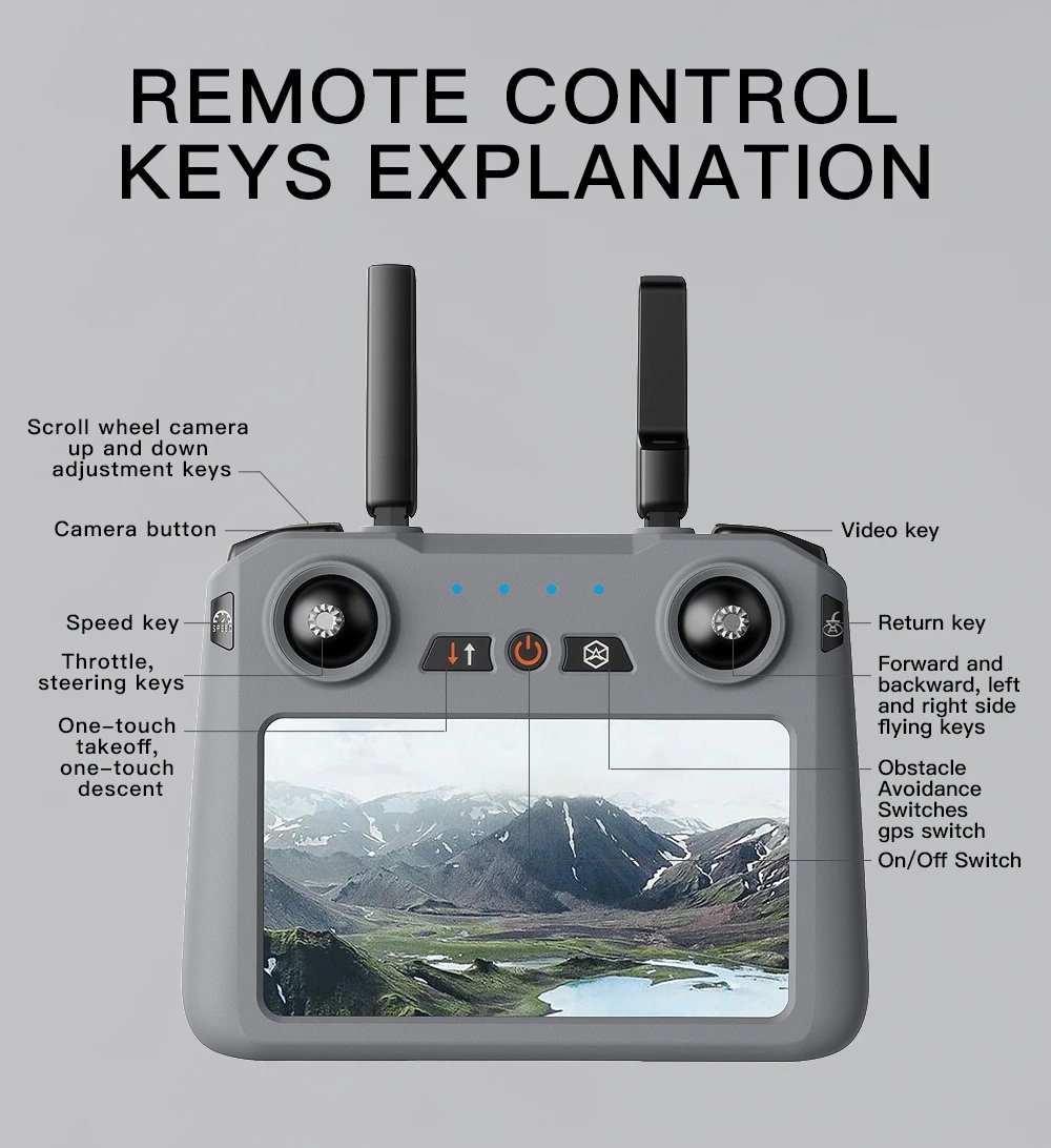 GPS Drone 4K 3-Axis Gimbal Camera Professional FPV Dron Obstacle Avoidance 8K Drone RC Quadcopter Foldable Aerial Photography