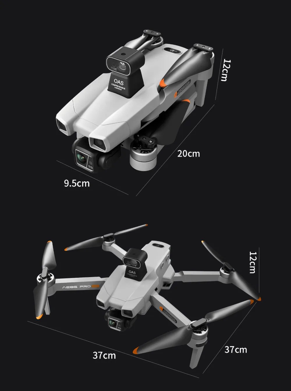 New AE86 PRO MAX Drone Professional aerial photography HD 8K With Screen Remote Control 10KM Obstacle Avoidance Fishing FPV Dron