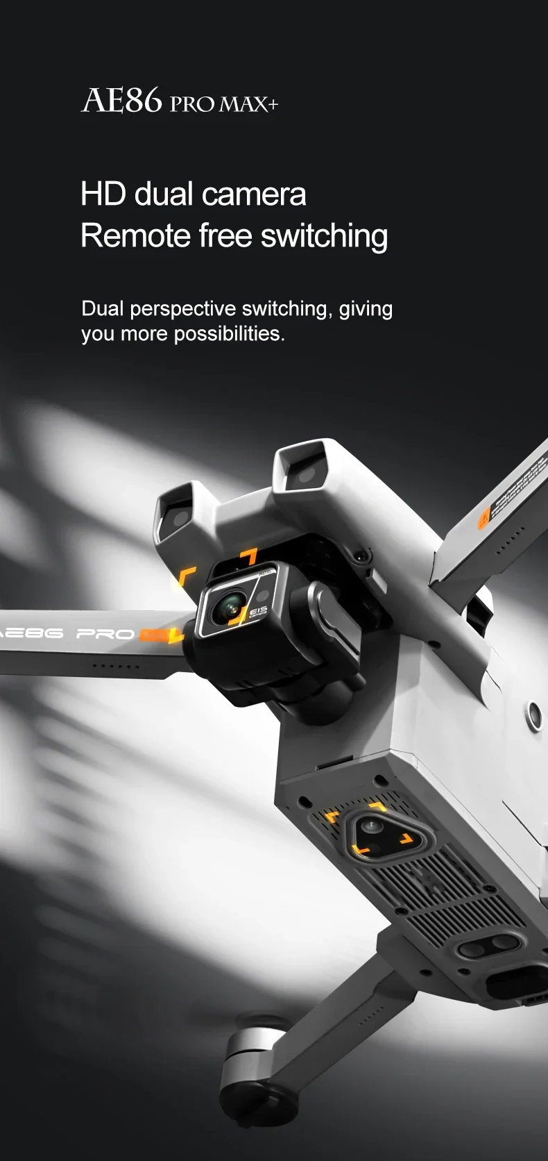 AE86 GPS Drone Professional 8K Camera 3-Axis Gimbal WIFI Obstacle Avoidance Touch Screen FPV Brushless RC Quadcopter