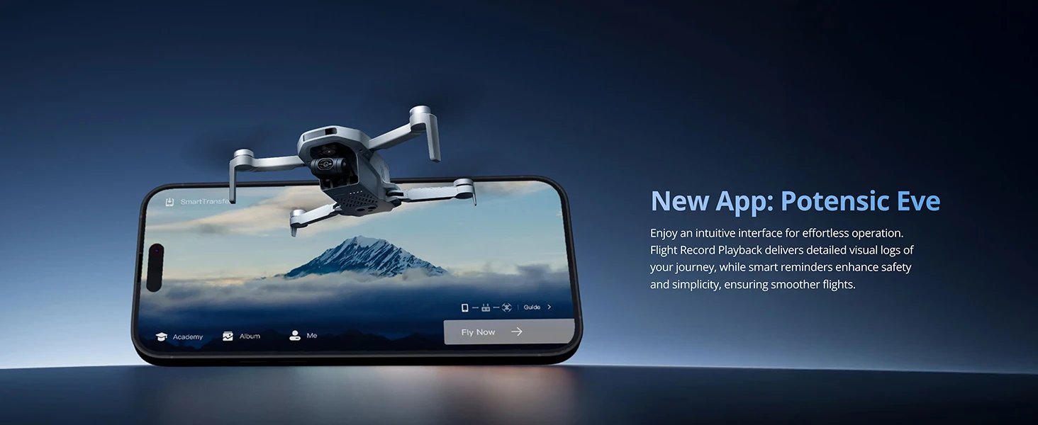 Potensic ATOM 2 Camera Drone, 4K HDR Video, 8K Photo, 3-Axis Gimbal,Under 249g, Vertical Shooting,10-KM, AI Night Shot, AI Track Potensic ATOM 2 Camera Drone, 4K HDR Video, 8K Photo, 3-Axis Gimbal,Under 249g, Vertical Shooting,10-KM, AI Night Shot, AI Track