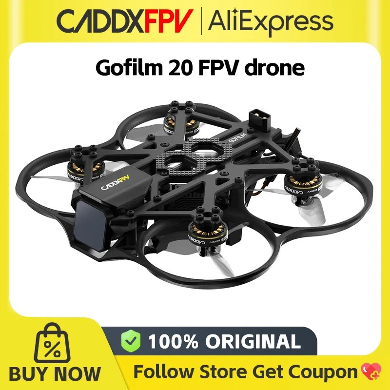 CADDXFPV Gofilm 20 4K starlight drone equip Avatar Moonlight Kit for 1303 6000KV motors with ELRS receiver