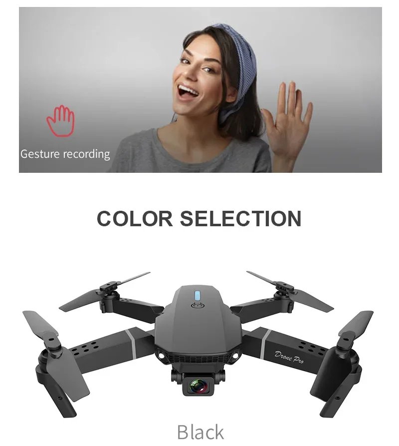 2025 E88 Pro WiFi FPV Drone - Single/Dual 4K/1080P Camera, Wide-Angle HD, Altitude Hold, Foldable Quadcopter RC Helicopter Toy 2025 E88 Pro WiFi FPV Drone - Single/Dual 4K/1080P Camera, Wide-Angle HD, Altitude Hold, Foldable Quadcopter RC Helicopter Toy