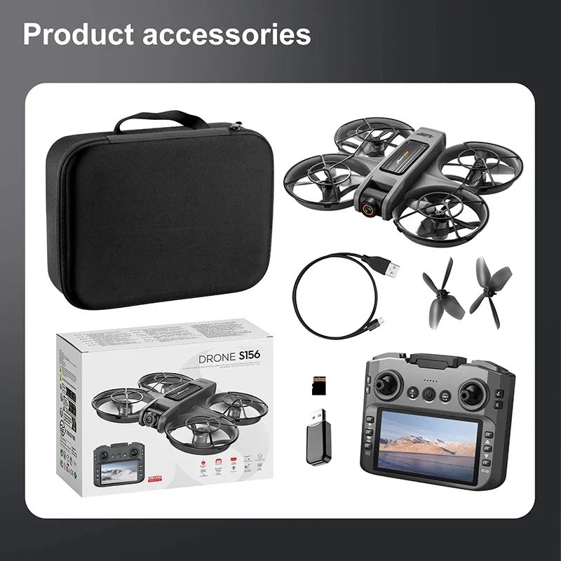 Xiaomi S156 Drone GPS 8K Professional HD 360° Dual Camera Screen Remote Control Brushless Motors Obstacle Avoidance Quadcopter Xiaomi S156 Drone GPS 8K Professional HD 360° Dual Camera Screen Remote Control Brushless Motors Obstacle Avoidance Quadcopter