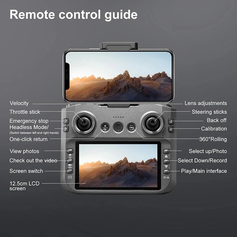 Xiaomi S156 Drone GPS 8K Professional HD 360° Dual Camera Screen Remote Control Brushless Motors Obstacle Avoidance Quadcopter Xiaomi S156 Drone GPS 8K Professional HD 360° Dual Camera Screen Remote Control Brushless Motors Obstacle Avoidance Quadcopter