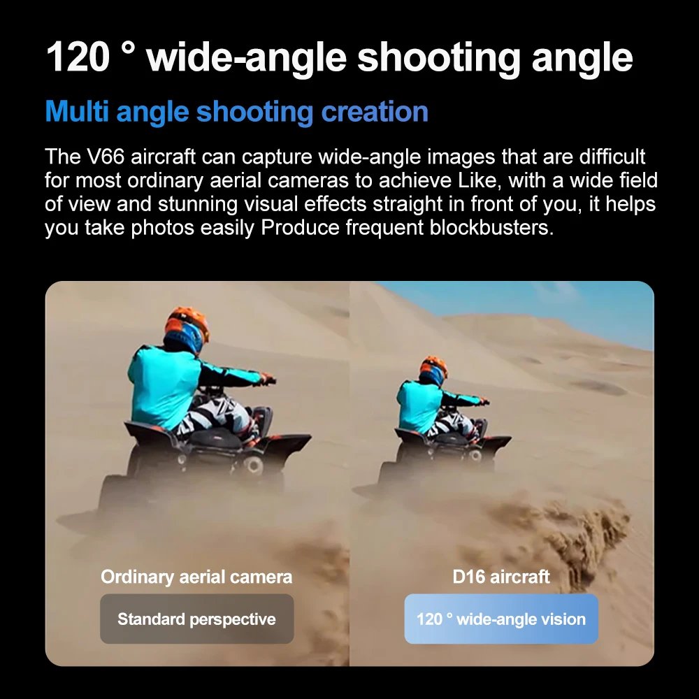 V66 Mini Drone 4K Profesional Dual Camera Headless Mode Obstacle Avoidance WiFi FPV Dron 360° Flip RC Quadcopter Toys for Kids