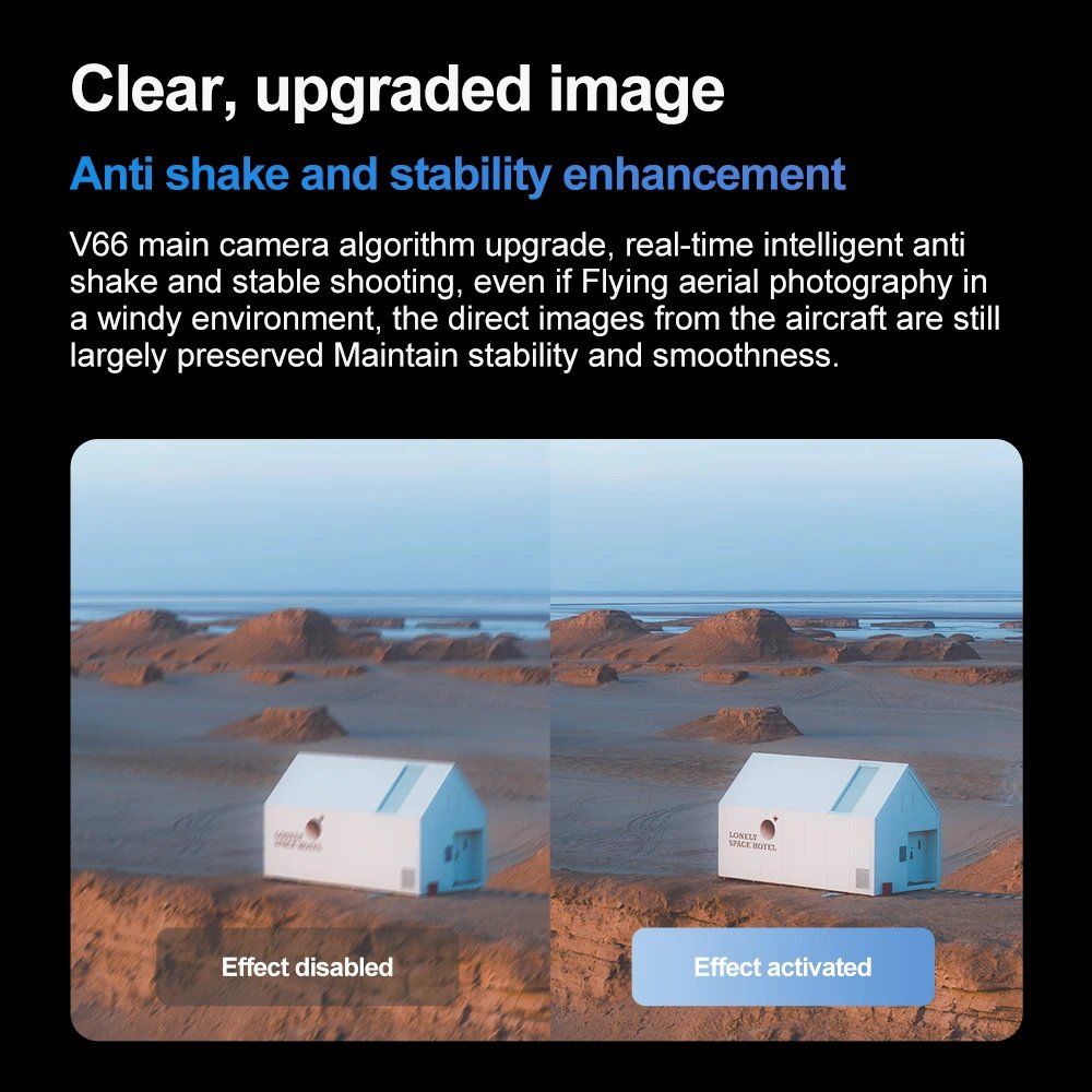 V66 Mini Drone 4K Profesional Dual Camera Headless Mode Obstacle Avoidance WiFi FPV Dron 360° Flip RC Quadcopter Toys for Kids