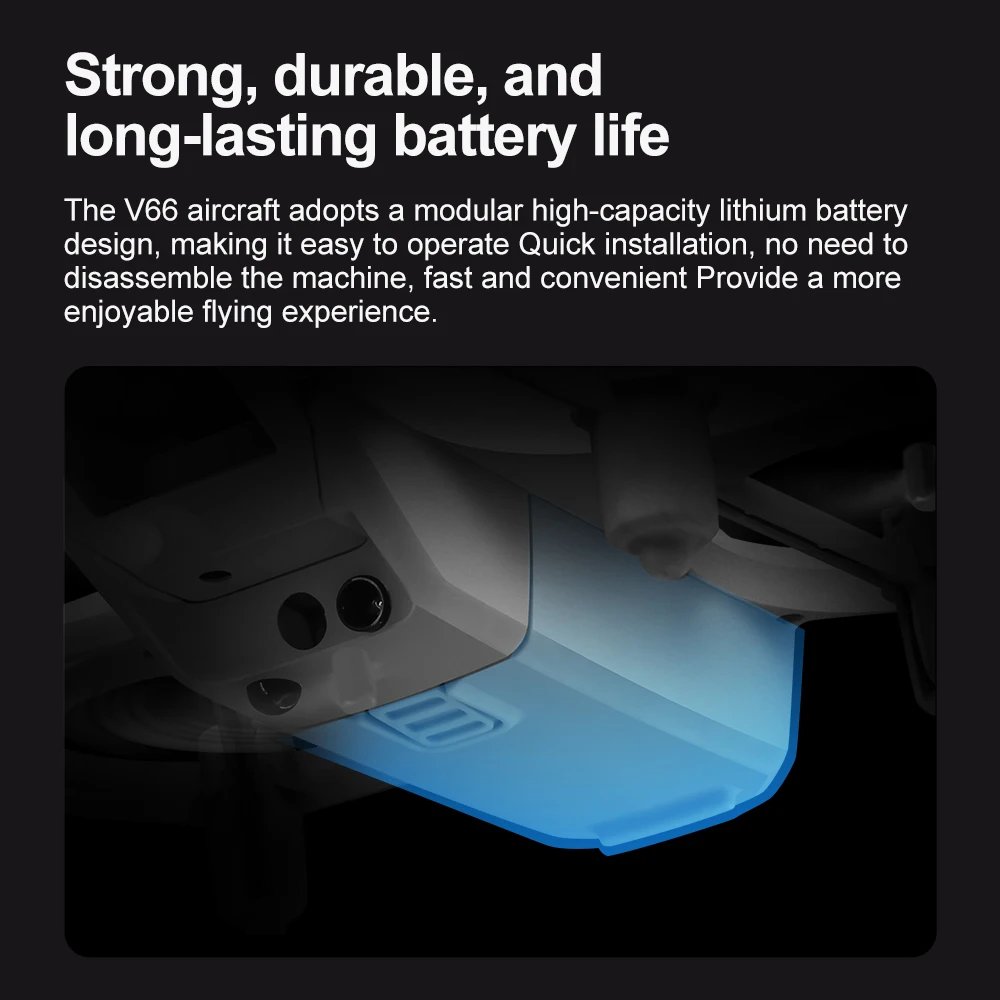 V66 Mini Drone 4K Profesional Dual Camera Headless Mode Obstacle Avoidance WiFi FPV Dron 360° Flip RC Quadcopter Toys for Kids