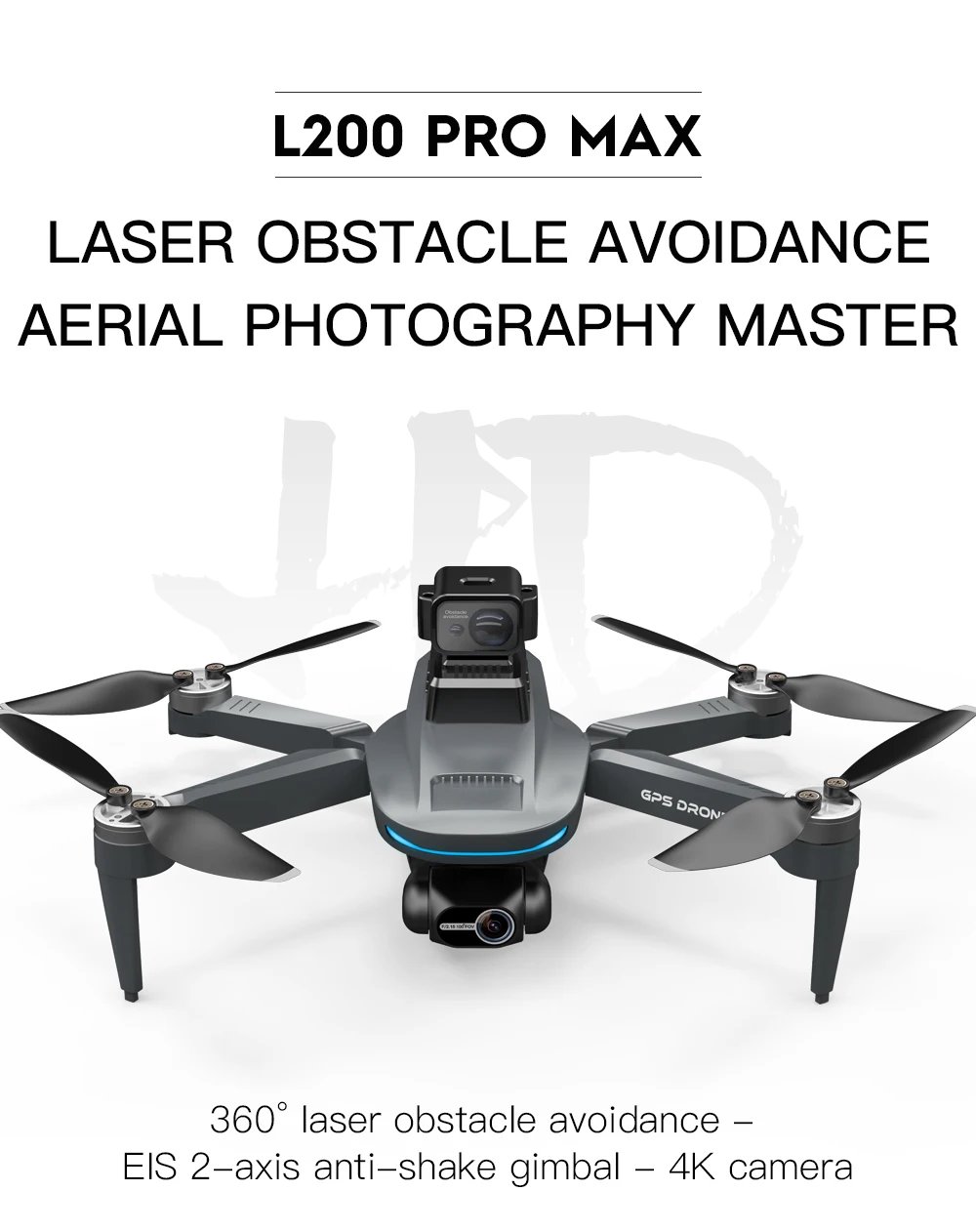 L200 PRO MAX Brushless Motor 2-Axis Gimbal 4K Profesional GPS Drone 360° Obstacle Avoidance 5G WIFI FPV Quadcopter Dron RC Toys