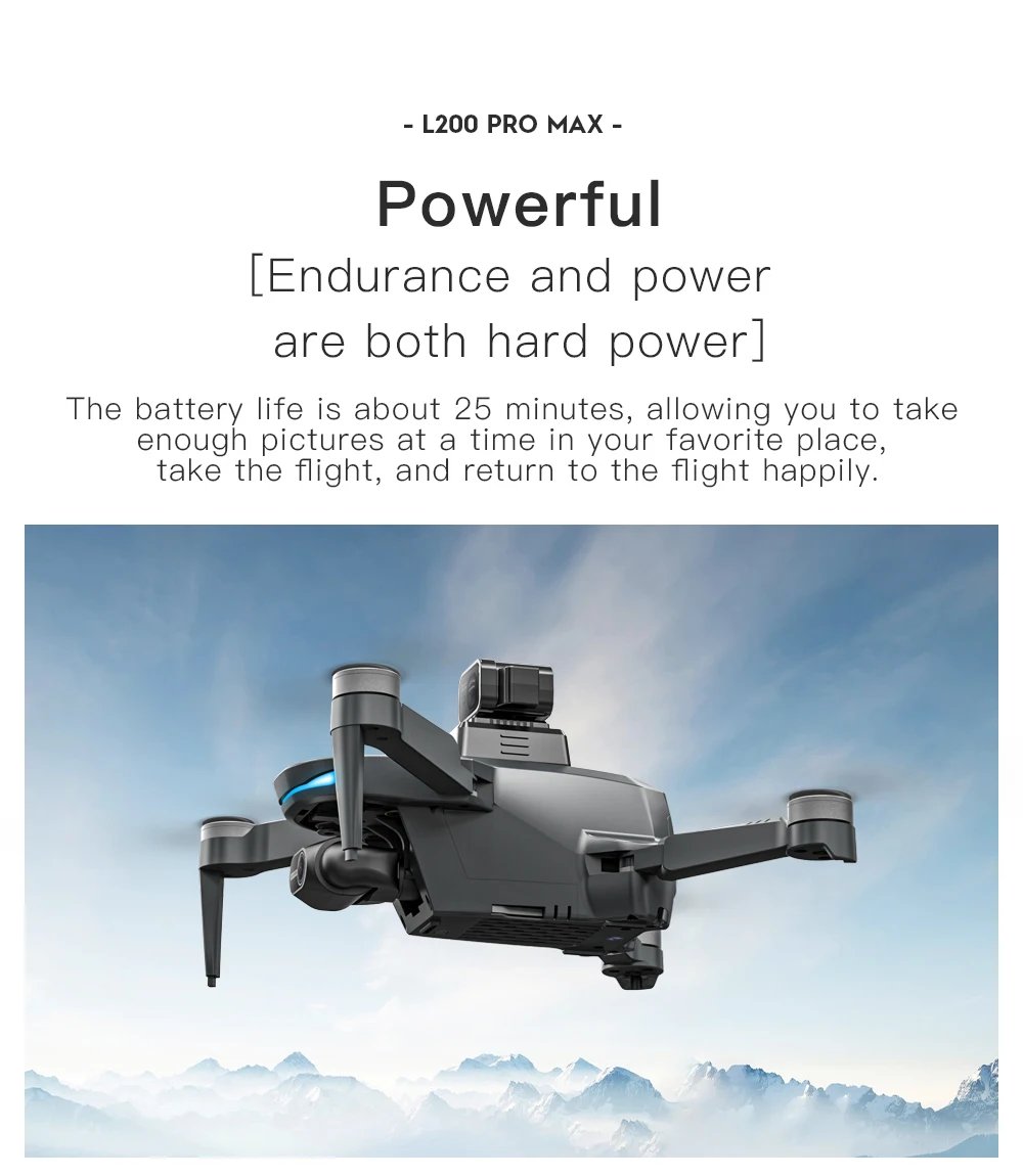 L200 PRO MAX Brushless Motor 2-Axis Gimbal 4K Profesional GPS Drone 360° Obstacle Avoidance 5G WIFI FPV Quadcopter Dron RC Toys