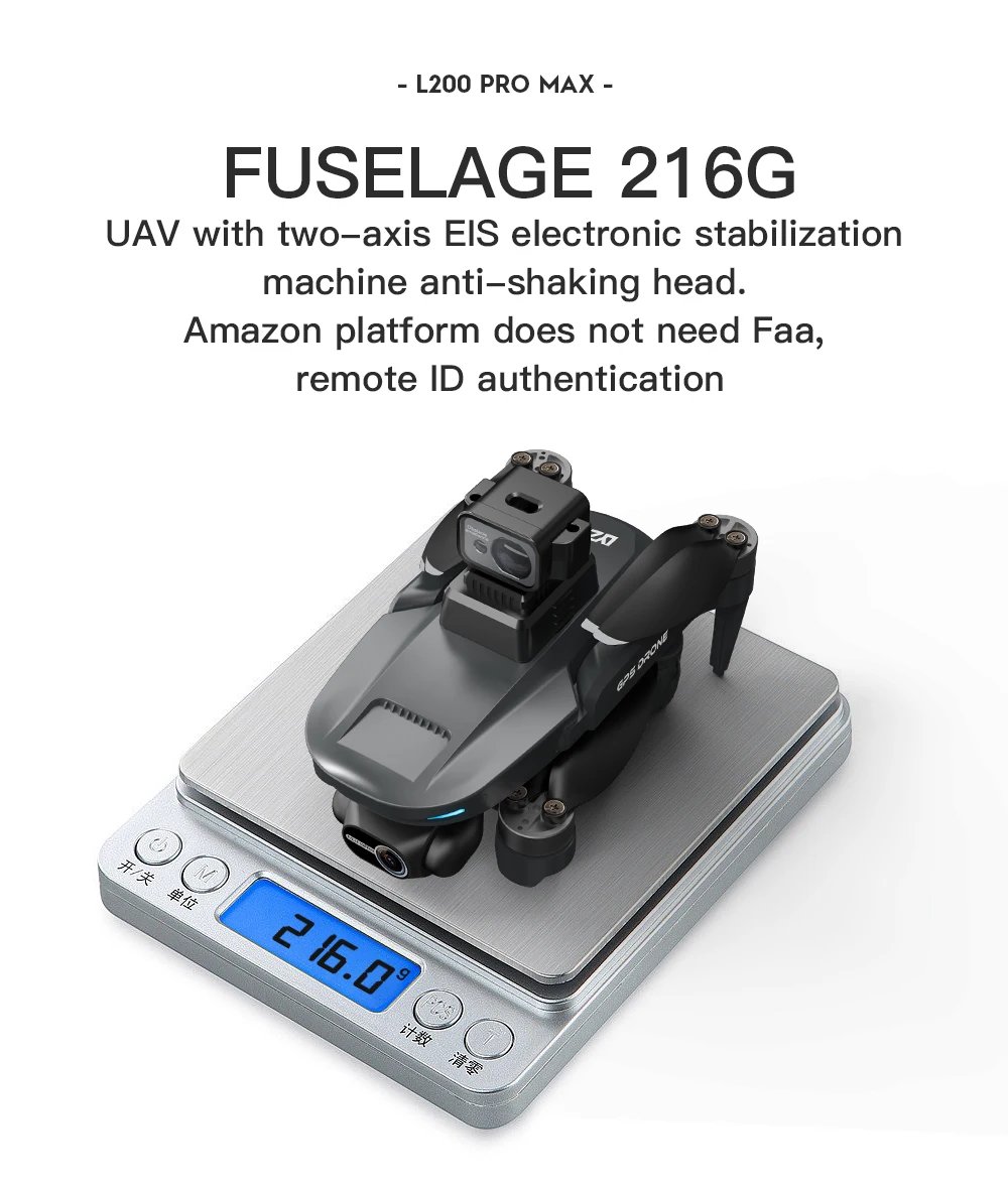 L200 PRO MAX Brushless Motor 2-Axis Gimbal 4K Profesional GPS Drone 360° Obstacle Avoidance 5G WIFI FPV Quadcopter Dron RC Toys