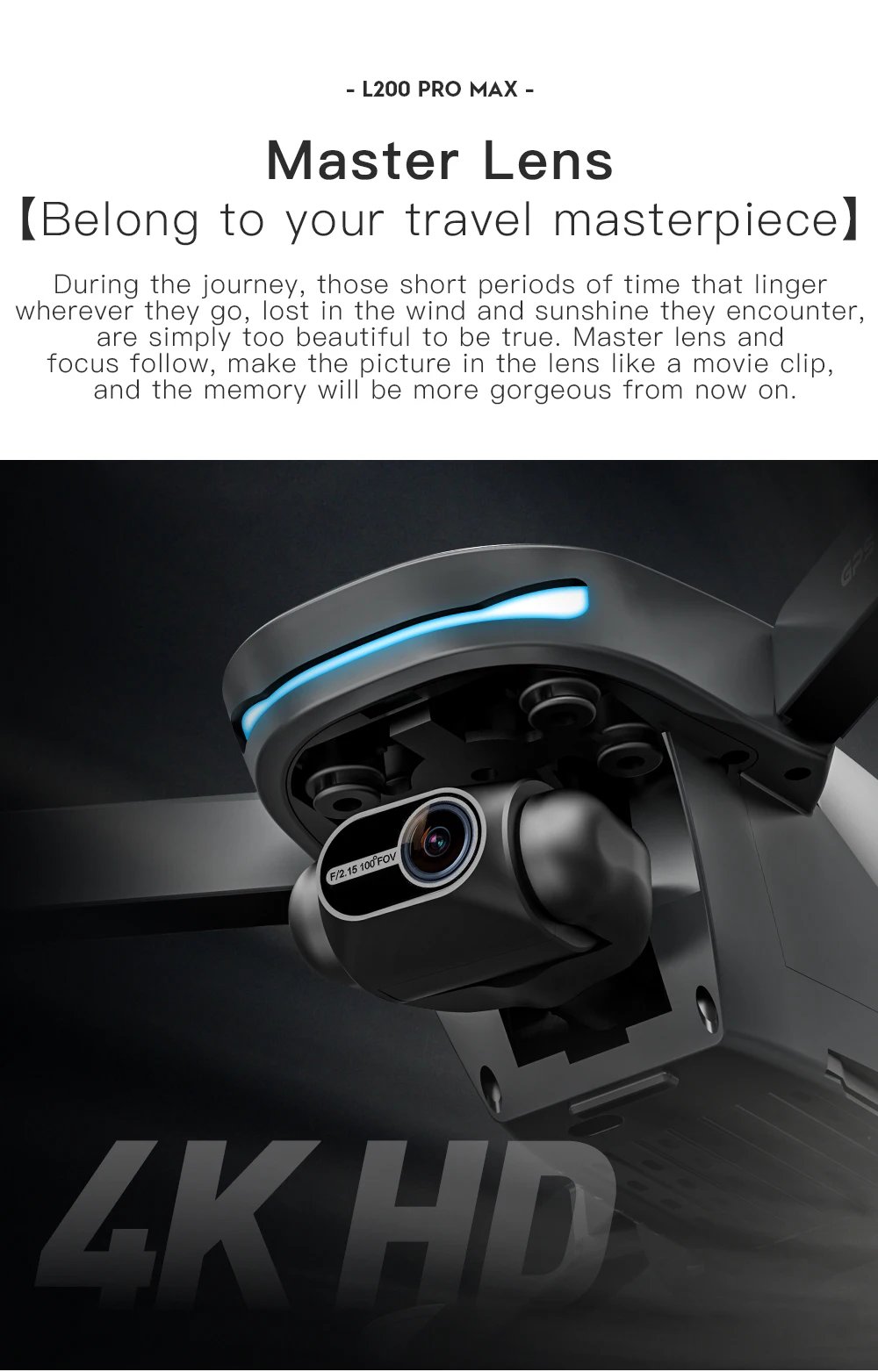 L200 PRO MAX Brushless Motor 2-Axis Gimbal 4K Profesional GPS Drone 360° Obstacle Avoidance 5G WIFI FPV Quadcopter Dron RC Toys