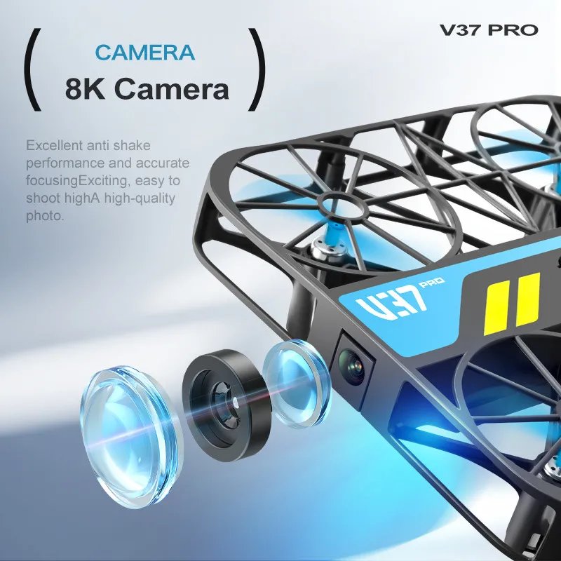 4DRC V37 New Mini 8K Drone with Camera 4K HD Easy To Carry WiFi FPV Dron Pocket Rc Helicopter Quadcopter Family Toys Gift - Image 4