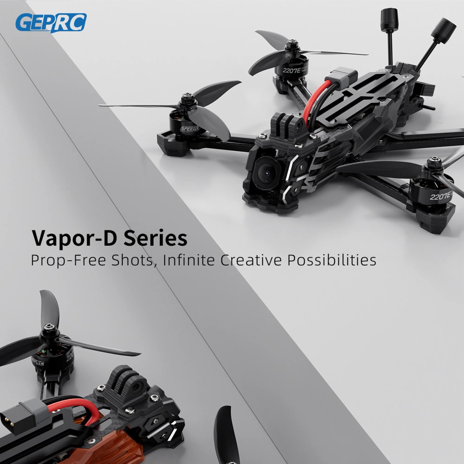 GEPRC Vapor-X5 D5 HD O4 Pro FPV Drone 5Inch O4 Air Unit VTX RC Quadcopter Freestyle Drone 4K120fps Recording 2207E 1960KV Motor - Image 3