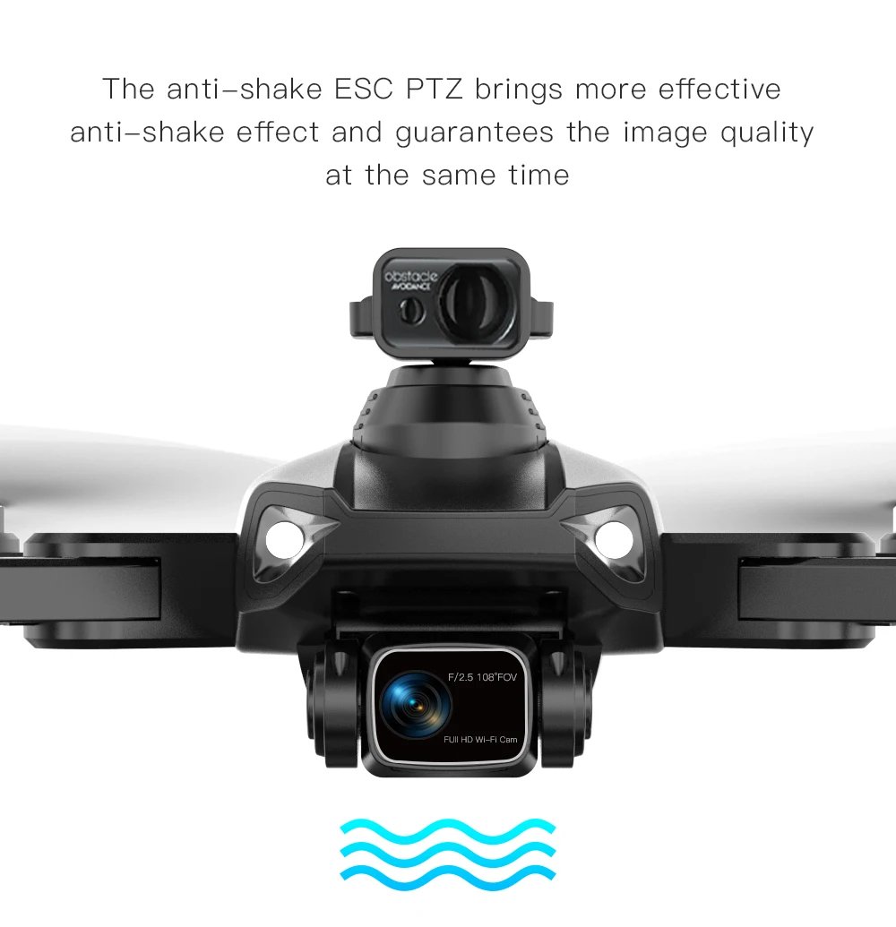 New L200 PRO MAX 4K Professional Drone GPS EIS Dual Camera Obstacle Avoidance Flight 2-axis PTZ Brushless Helicopter GPS RC toys