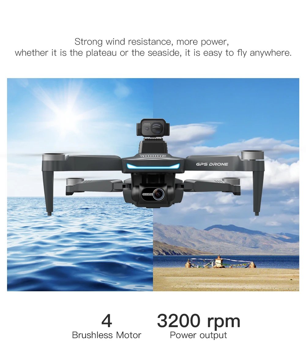 New L200 PRO MAX 4K Professional Drone GPS EIS Dual Camera Obstacle Avoidance Flight 2-axis PTZ Brushless Helicopter GPS RC toys