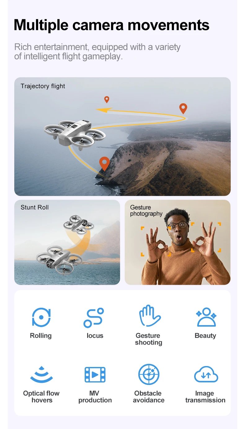 GT3 Mini RC Drone 4K Dual Aerial HD Photography Optical Flow Positioning Obstacle Avoidance UAV Remote Control Quadcopter