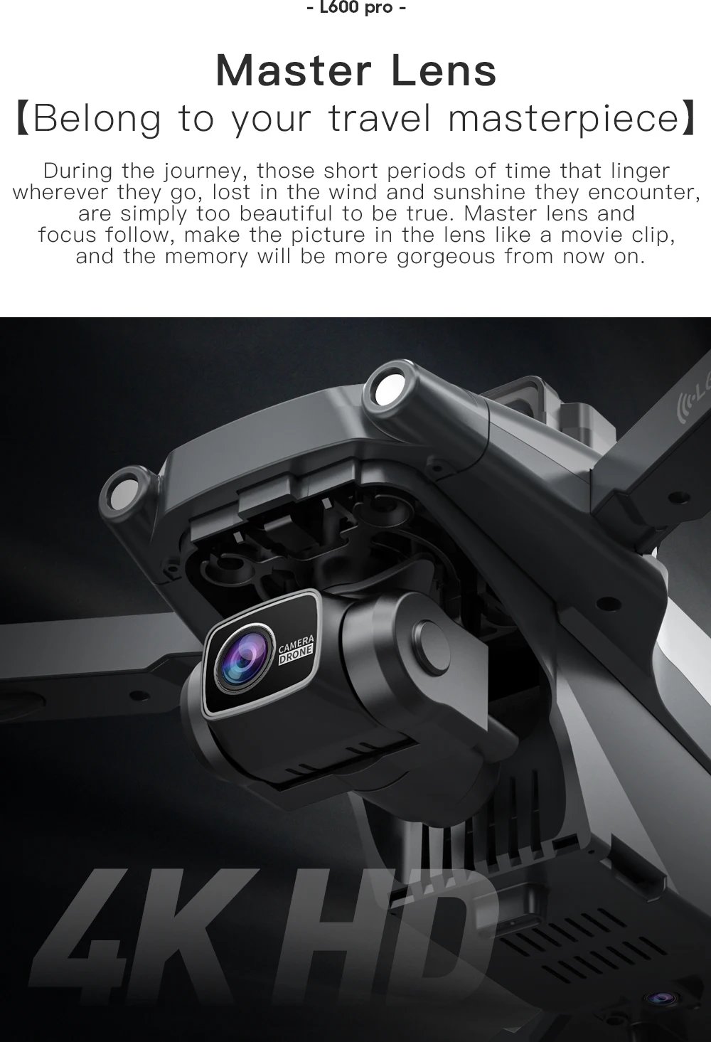 L600 PRO GPS Drone Professional 4K HD Dual Camera 360° Obstacle Avoidance Brushless Motor 5G WIFI FPV RC Quadcopter Toys Dron