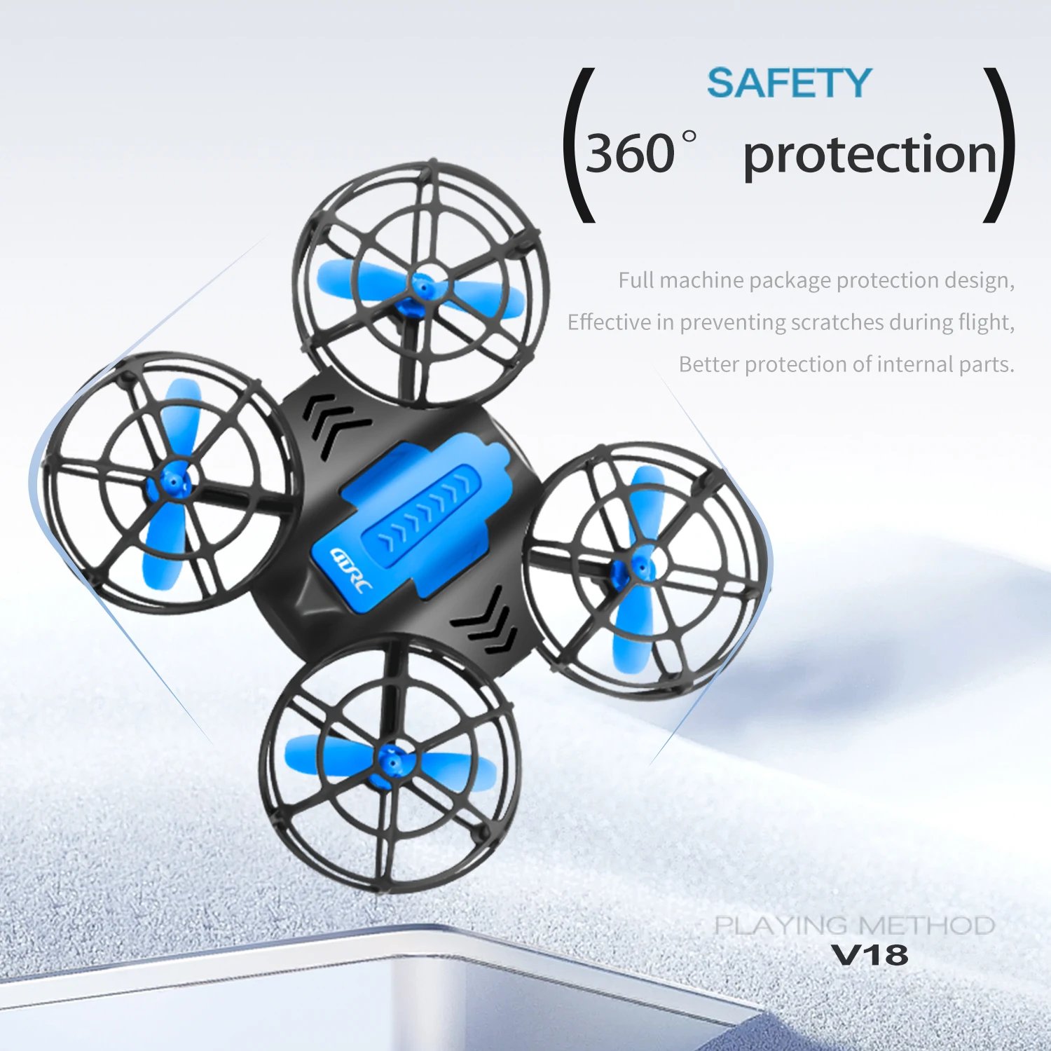 4DRC V18 Mini Drone 3D Flip Headless Mode Drones Air Pressure Height Maintain RC Quadcopter Dron Children's Toy Gift NEW - Image 3