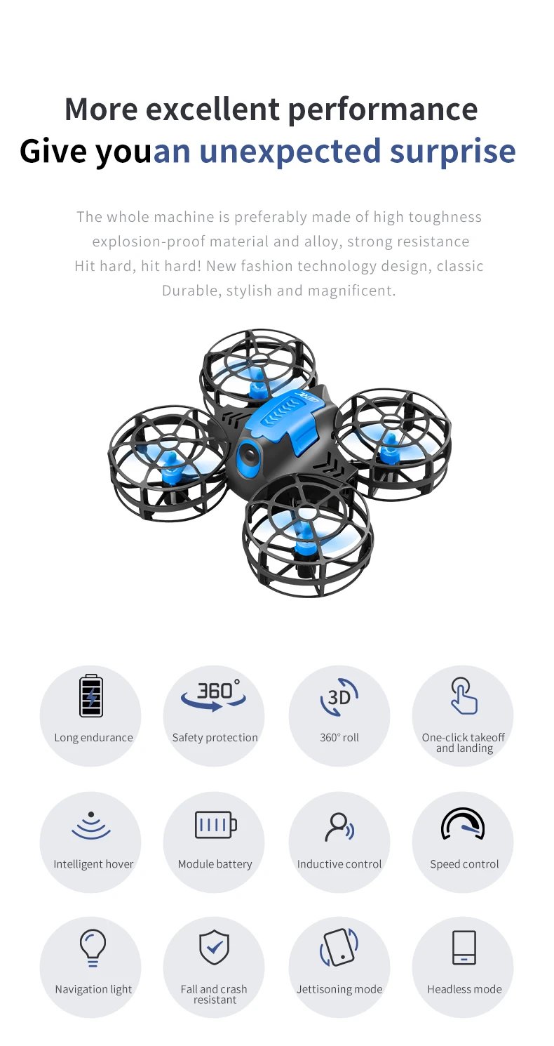 4DRC V18 Mini Drone 3D Flip Headless Mode Drones Air Pressure Height Maintain RC Quadcopter Dron Children's Toy Gift NEW 4DRC V18 Mini Drone 3D Flip Headless Mode Drones Air Pressure Height Maintain RC Quadcopter Dron Children's Toy Gift NEW