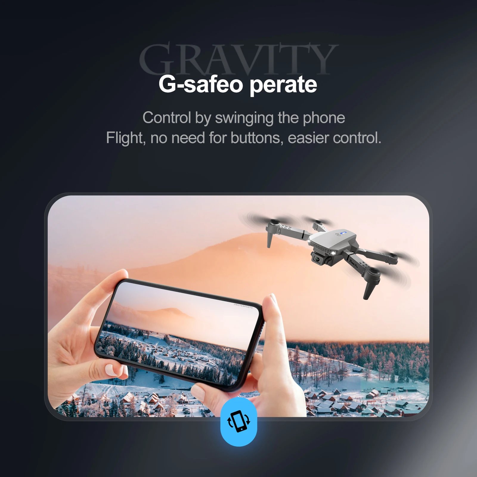 New Upgraded Drone E88 Pro 4K Dual-Camera HD Aerial Photography Dron with Screen Foldable Quadcopter RC Toy for Kids Boys Gifts