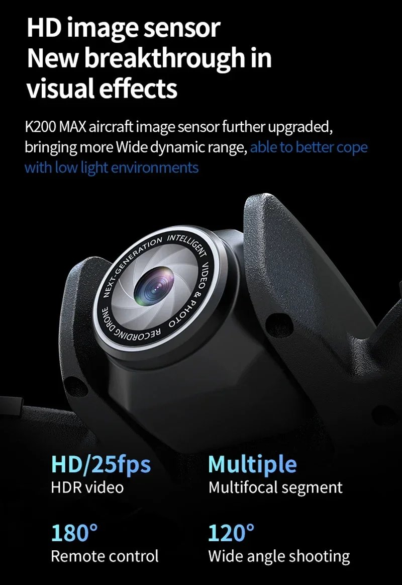 Xiaomi K200 Max Mini Drone with Camera HD 8K 1080P FPV RC Drones Profesional Five-sided Obstacle Avoidance Helicopter Drone Toy