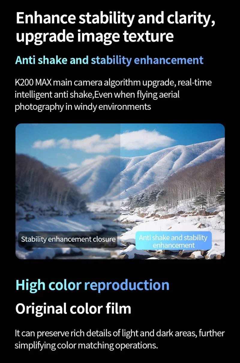 Xiaomi K200 Max Mini Drone with Camera HD 8K 1080P FPV RC Drones Profesional Five-sided Obstacle Avoidance Helicopter Drone Toy