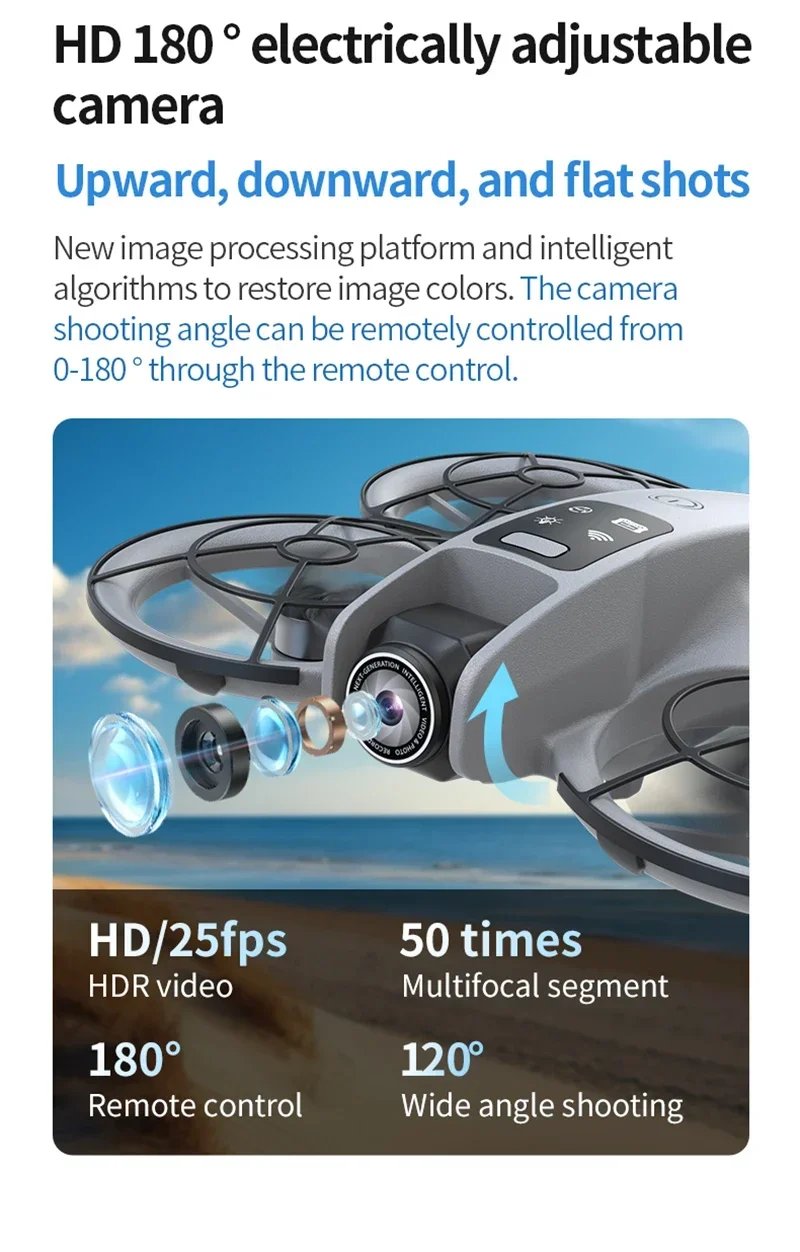 Xiaomi K200 Max Mini Drone with Camera HD 8K 1080P FPV RC Drones Profesional Five-sided Obstacle Avoidance Helicopter Drone Toy