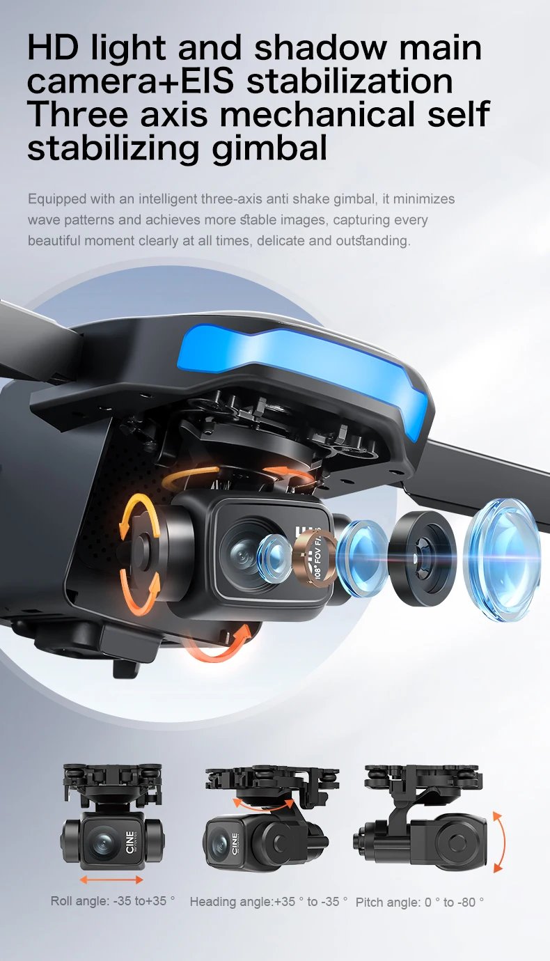 S-X1 MAX GPS Drone 4K Professional HD Camera 3-Axis Gimbal 5G Digital image transmission Large Screen FPV Dron RC Quadcopter 5KM