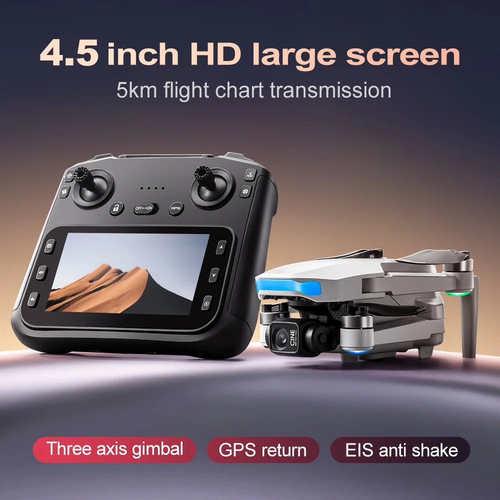 S-X1 MAX GPS Drone 4K Professional HD Camera 3-Axis Gimbal 5G Digital image transmission Large Screen FPV Dron RC Quadcopter 5KM