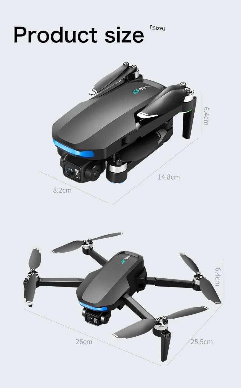 S-X1 MAX GPS Drone 4K Professional HD Camera 3-Axis Gimbal 5G Digital image transmission Large Screen FPV Dron RC Quadcopter 5KM