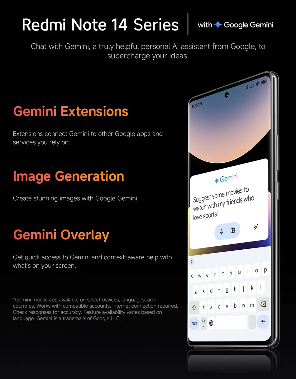 【Brand+】 Xiaomi Redmi Note 14 Pro+ 5G Smartphone 200MP AI camera Snapdragon® 7s Gen 3 120W HyperCharge 6.67 AMOLED display