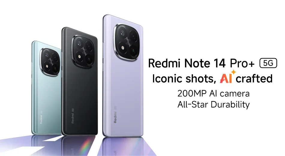 【Brand+】 Xiaomi Redmi Note 14 Pro+ 5G Smartphone 200MP AI camera Snapdragon® 7s Gen 3 120W HyperCharge 6.67 AMOLED display