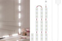 LED Makeup Mirror Lights 6/18/30/42 LEDs Dimmable Touch Control Vanity Bathroom Dresser Mirror Light with USB Cable Strip Lights